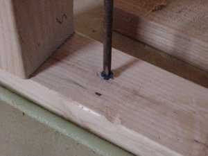 Twist screw in place