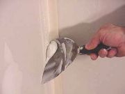 Work tape in corner