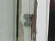 Installed glazing point
