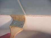 Brush grout line clean