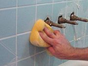 Sponge off grout haze