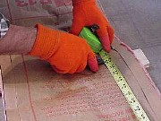 Cut vapor barrier