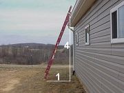Correct ladder angle