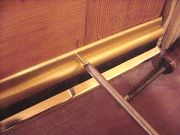 Secure sweep with brass screws
