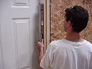 Keep door level and plumb