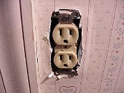 Exposed outlet