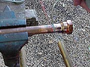 Draw solder into joint