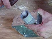 Apply glue to coupling