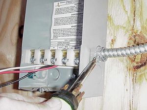 Wiring water pump controller box