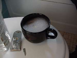 Soapy water