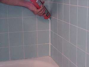 Start bead of caulk