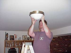 Remove old light fixture