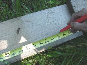Mark length to cut