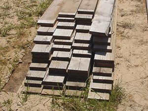 Drop load of fence boards