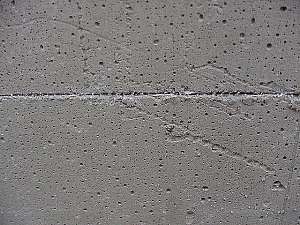 Close up of score in backerboard