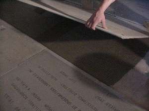 Lay down backerboard