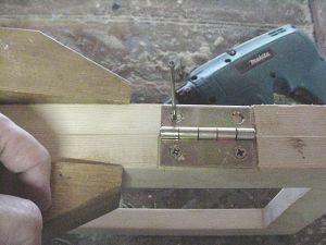 Clamp both pieces together