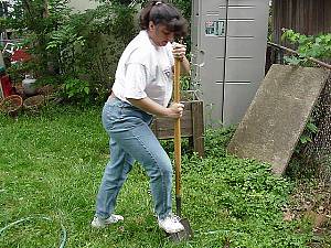 Dig perimeter of pond first