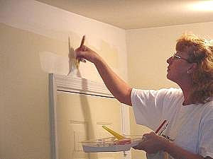 Cut-in paint around trim