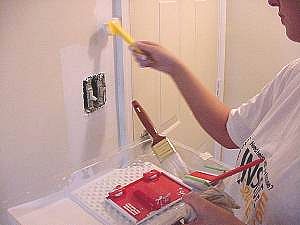 Using pad brush to cut in