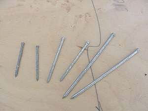 Galvanized nails