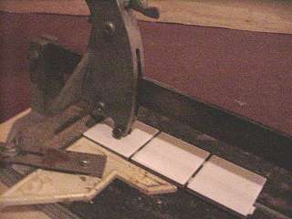 Snap tile using cutter